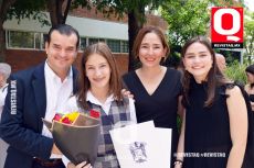 Sergio Pérez, Elisa Pérez, Lupita Sánchez y Andrea Pérez