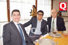 Manuel Silva,  Mario Ortiz y Enrique Chico