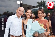Octavio Azamar, Jocelyn Azamar y Gloria Rios