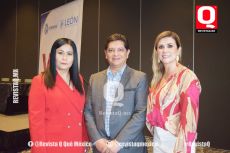 A    Yazmín Quiroz, Guillermo Zagal y Sandra Márquez