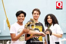 Servando Ruiz,  Alejo Reyes y Cristina Méndez