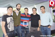 Juan Cisneros, Santiago Fernández, Roberto Ruvalcaba, Enrique Gómez y Andrés Lara