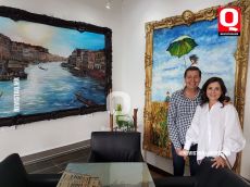 A   Federico Villalobos y Susana  Plascencia en La Condesita Café y Arte