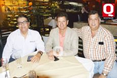 Pepe Torres, Roberto Roel y Alejandro Vela Gallardo