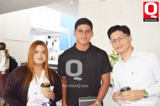 Ayleen Bugarini, Samuel Cedillo y Sebastián Villalobos