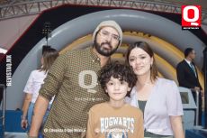 Daniel Díaz, Gael Díaz y Mariela León