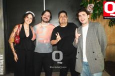 Marco Abarca, Rafael Rosales y Enrique Bolaños del colectivo audiovisual Proyecto Escolar