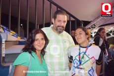 Mónica Macías,  Alaz Enriquez y María Andrea Enriquez