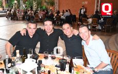 Gabriel Hernández,  Francisco Guerrero, Óscar Padilla y Christian Medina