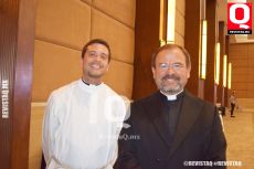 Padre Carlos Ramírez y padre Miguel Elizalde