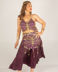 Nelly Troncoso con un excelente disfraz