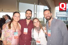 Michel Torres,  Andres Ganem, Mariana Rivera y Óscar González