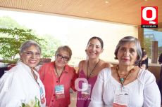 Ortencia Monroy, Chio Murguia, Lidia Gutiérrez y Rosa Navarro