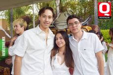Jonathan Saldaña,  Montserrat Mireles y Khristof Macías