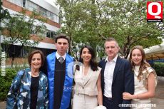 Carmen Jiménez,  Liam Minihan, Mayra Aguirre,  Paul Miniham y María Miniham