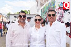 Chequel Hernández, Dinorah Hernández y Héctor Méndez