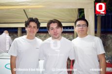 Luis David Hernández,  Israel Muñoz y Andres García