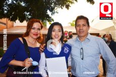 Alejandra Narváez , Arlette Villagrana y Fidel Villagrana