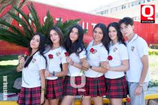 Montse Mireles, Luisa Díaz,  Sara Cobian, Ana Hermosillo,  Kayla Mancillas y Santiago Pfister