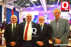 Dr. Luis Ignacio Sánchez,  Hno. Andrés Govela Gutiérrez, Hno. Roberto Medina Luna y Mtro. Héctor López Santillana
