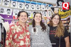César González,  Sofía Altieri y Gemma Guerrero