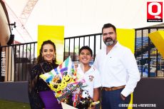 Lizeth Crespo, Jaden Orozco Crespo y Omar Orozco