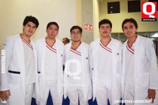 Daniel Díaz,  Ángel Fonseca, Adan Medina, Paolo  Guerra e Ithan López