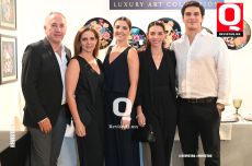 Mauricio San Román, Vanessa de la Fuente, Paula San Román, Nicole San Román y Alejandro Olivares