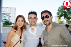 Estefany Guillén,  Camilo Cervantes y Bernd Rhode